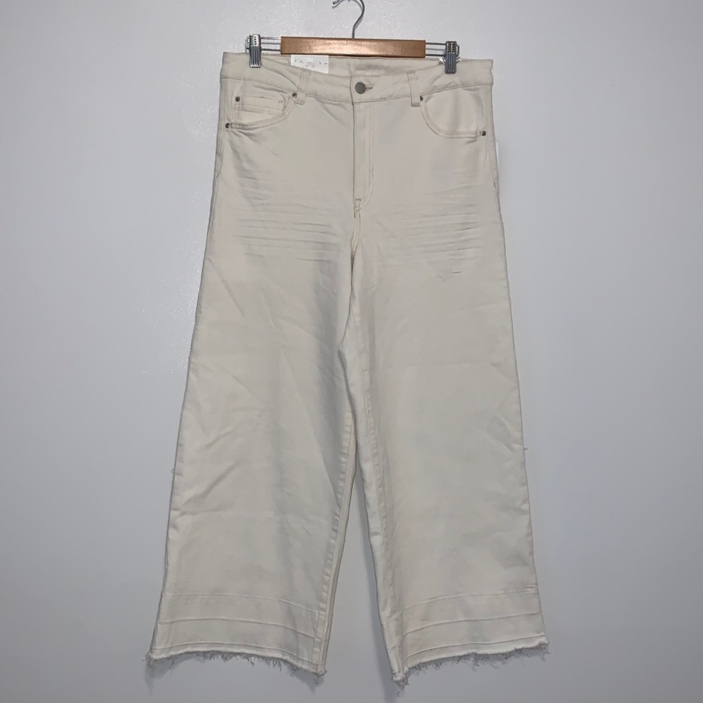 H&M Cream Wide Leg Pants